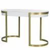 Jack & Alice Schreibtisch Cayo - Hochglanz Weiß / Gold -Buromobel Verkaufe 1000256402 220331 010 IMAGE P000000001000256402