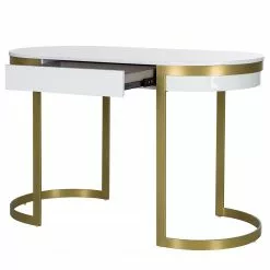 Jack & Alice Schreibtisch Cayo - Hochglanz Weiß / Gold 23 Jack & Alice Schreibtisch Cayo - Hochglanz Weiß / Gold -Buromobel Verkaufe 1000256402 220331 030 DETAILS P000000001000256402