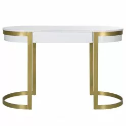 Jack & Alice Schreibtisch Cayo - Hochglanz Weiß / Gold 24 Jack & Alice Schreibtisch Cayo - Hochglanz Weiß / Gold -Buromobel Verkaufe 1000256402 220331 040 DETAILS P000000001000256402