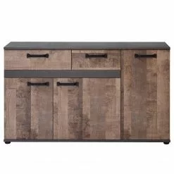 Trendteam Sideboard Stripe - Altholz Dekor / Grau -Buromobel Verkaufe 1000256951 210409 12310600018 DETAILS P000000001000256951