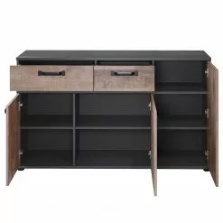 Trendteam Sideboard Stripe - Altholz Dekor / Grau -Buromobel Verkaufe 1000256951 210409 12310700019 DETAILS P000000001000256951