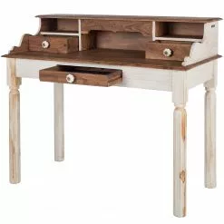 Wolf-Möbel Sekretär Maison - Akazie massiv - Akazie Stone / Antik Weiß -Buromobel Verkaufe 1000257240 220406 035 DETAILS P000000001000257240