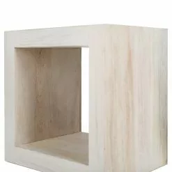 Wolf-Möbel Regal Maison - Akazie massiv - Akazie Stone / Antik Weiß -Buromobel Verkaufe 1000257242 220330 035 DETAILS P000000001000257242