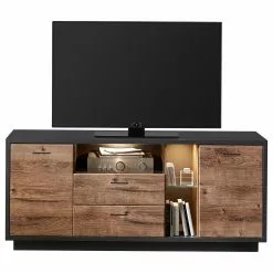 Red Living Sideboard Batey - Haveleiche Dekor / Graphit