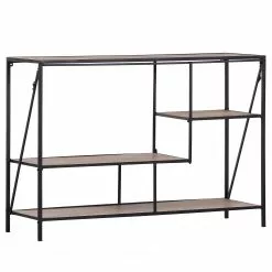 Red Living Regal Cap Cana I - Echtholzfurnier / Metall - Spießtanne / Schwarz