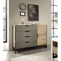 Red Living Sideboard Cocody I - Eiche Montana Dekor / Grau -Buromobel Verkaufe 1000261314 210426 09132700025 MOOD DETAILS P000000001000261314 mood