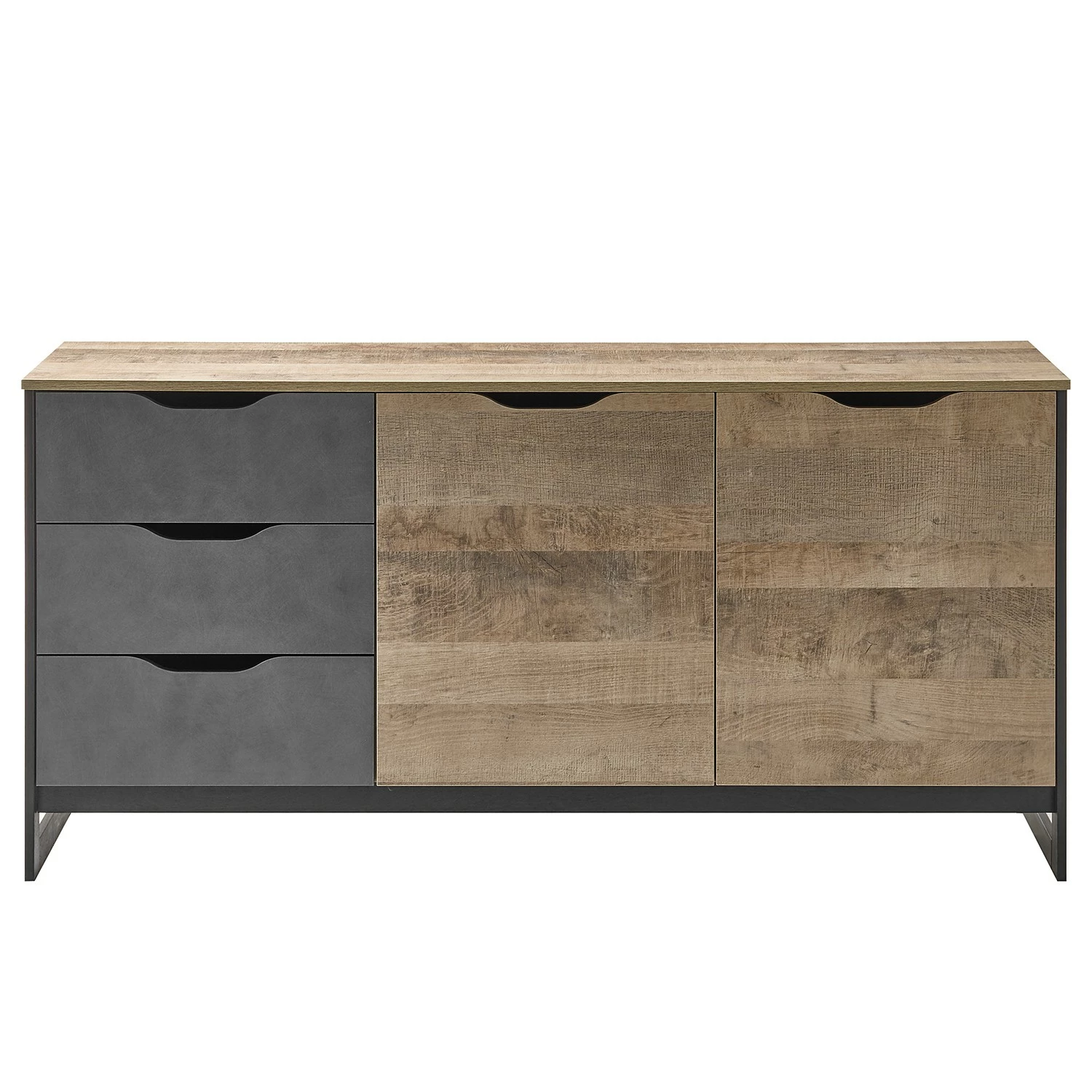 Red Living Sideboard Cocody II - Eiche Montana Dekor / Grau 6 Red Living Sideboard Cocody II - Eiche Montana Dekor / Grau – Bild 4