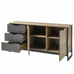 Red Living Sideboard Cocody II - Eiche Montana Dekor / Grau 11 Red Living Sideboard Cocody II - Eiche Montana Dekor / Grau -Buromobel Verkaufe 1000261326 210426 09140200054 DETAILS P000000001000261326