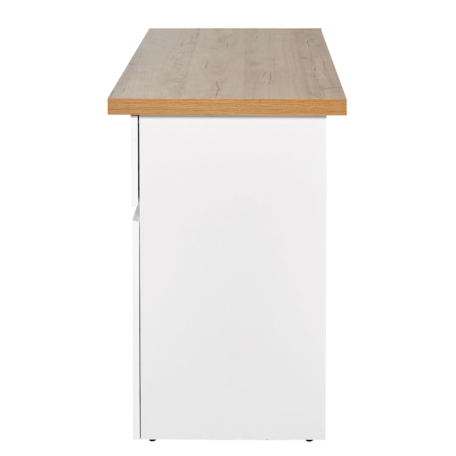 Jahnke Schreibtisch CULTURE C 131 - Kerneiche Dekor / Weiß 8 Jahnke Schreibtisch CULTURE C 131 - Kerneiche Dekor / Weiß – Bild 6