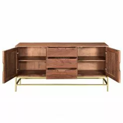 Jack & Alice Sideboard Puyo - Akazie massiv / Metall - Akazie / Gold -Buromobel Verkaufe 1000264972 220118 13141200053 DETAILS P000000001000264972