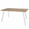 Furnitive Schreibtisch Unieux II - Eiche Sägerau Dekor - Breite: 160 cm - Weiß -Buromobel Verkaufe 1000265564 210520 14003900472 IMAGE P000000001000265564