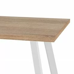 Furnitive Schreibtisch Unieux II - Eiche Sägerau Dekor - Breite: 160 cm - Weiß -Buromobel Verkaufe 1000265564 210520 14004000474 DETAILS P000000001000265564