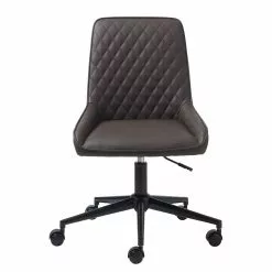 Red Living Bürodrehstuhl Dela II - Kunstleder / Metall - Dunkelbraun / Schwarz -Buromobel Verkaufe 1000267003 210615 08400800003 DETAILS P000000001000267003