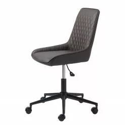 Red Living Bürodrehstuhl Dela II - Kunstleder / Metall - Dunkelbraun / Schwarz -Buromobel Verkaufe 1000267003 210615 08401000006 DETAILS P000000001000267003