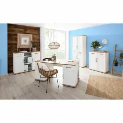 Maja Möbel Aktenschrank VILLO II - Weiß / Asteiche Dekor -Buromobel Verkaufe 1000269011 210610 16245400127 MOOD DETAILS P000000001000269011 mood