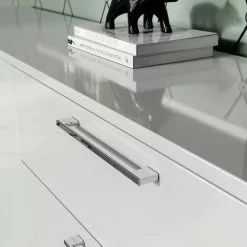 Germania Sideboard Sunnyvale - Hochglanz Weiß / Matt Weiß - Breite: 186 cm -Buromobel Verkaufe 1000270198 210526 06260700010 DETAILS P000000001000270198