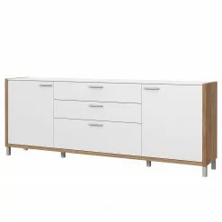 Norrwood Sideboard Boyd II - Weiß / Eiche Dekor