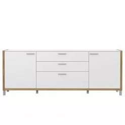 Norrwood Sideboard Boyd II - Weiß / Eiche Dekor -Buromobel Verkaufe 1000270234 210609 06155700170 DETAILS P000000001000270234