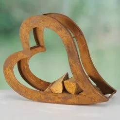 Boltze Kaminholzregal Heart - Metall - Braun -Buromobel Verkaufe 1000270748 210709 14011600008 MOOD DETAILS P000000001000270748 mood