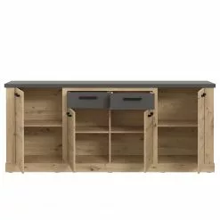 Ridgevalley Sideboard Moro II - Eiche Artisan Dekor / Grau -Buromobel Verkaufe 1000272379 210819 07024800126 DETAILS P000000001000272379