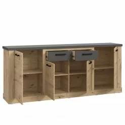 Ridgevalley Sideboard Moro II - Eiche Artisan Dekor / Grau -Buromobel Verkaufe 1000272379 210819 07024800127 DETAILS P000000001000272379