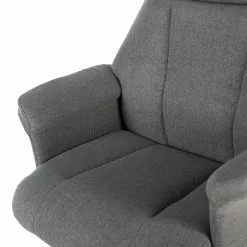 Furnitive Massagebürostuhl Barking - (mit Massagefunktion) - Flachgewebe / Metall - Grau / Schwarz -Buromobel Verkaufe 1000272622 220609 050 DETAILS P000000001000272622