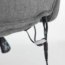 Furnitive Massagebürostuhl Barking - (mit Massagefunktion) - Flachgewebe / Metall - Grau / Schwarz -Buromobel Verkaufe 1000272622 220609 065 DETAILS P000000001000272622