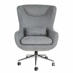 Furnitive Massagebürostuhl Barnard - (mit Massagefunktion) - Webstoff / Metall - Hellgrau / Chrom -Buromobel Verkaufe 1000272624 220629 030 DETAILS P000000001000272624