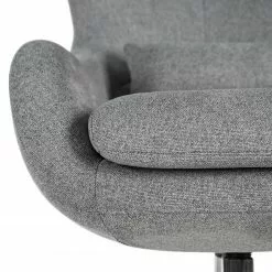 Furnitive Massagebürostuhl Barnard - (mit Massagefunktion) - Webstoff / Metall - Hellgrau / Chrom -Buromobel Verkaufe 1000272624 220629 090 DETAILS P000000001000272624