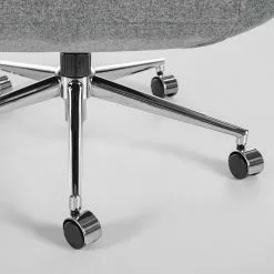 Furnitive Massagebürostuhl Barnard - (mit Massagefunktion) - Webstoff / Metall - Hellgrau / Chrom -Buromobel Verkaufe 1000272624 220629 095 DETAILS P000000001000272624