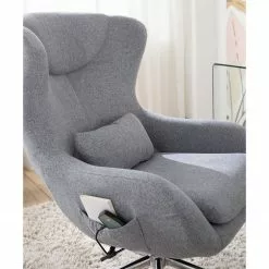 Furnitive Massagebürostuhl Barnard - (mit Massagefunktion) - Webstoff / Metall - Hellgrau / Chrom -Buromobel Verkaufe 1000272624 220823 021 MOOD DETAILS P000000001000272624 mood