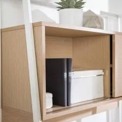 Loftscape Schreibtischregal Nova - Eiche Dekor / Weiß -Buromobel Verkaufe 1000272887 220519 040 DETAILS P000000001000272887