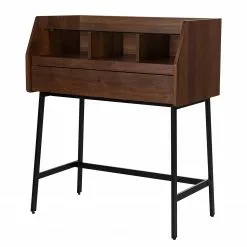 Loftscape Sekretär Noora - Walnuss / Schwarz