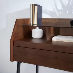 Loftscape Sekretär Noora - Walnuss / Schwarz -Buromobel Verkaufe 1000272893 220530 035 DETAILS P000000001000272893