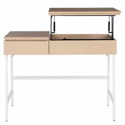 Loftscape Schreibtisch Neutra - (höhenverstellbar) - Eiche Dekor / Matt Weiß -Buromobel Verkaufe 1000272894 220329 032 DETAILS P000000001000272894