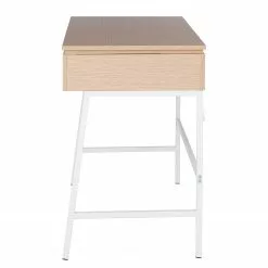 Loftscape Schreibtisch Neutra - (höhenverstellbar) - Eiche Dekor / Matt Weiß -Buromobel Verkaufe 1000272894 220329 034 DETAILS P000000001000272894