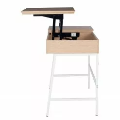 Loftscape Schreibtisch Neutra - (höhenverstellbar) - Eiche Dekor / Matt Weiß -Buromobel Verkaufe 1000272894 220329 035 DETAILS P000000001000272894