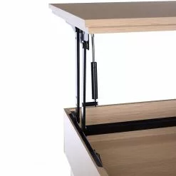 Loftscape Schreibtisch Neutra - (höhenverstellbar) - Eiche Dekor / Matt Weiß -Buromobel Verkaufe 1000272894 220329 043 DETAILS P000000001000272894