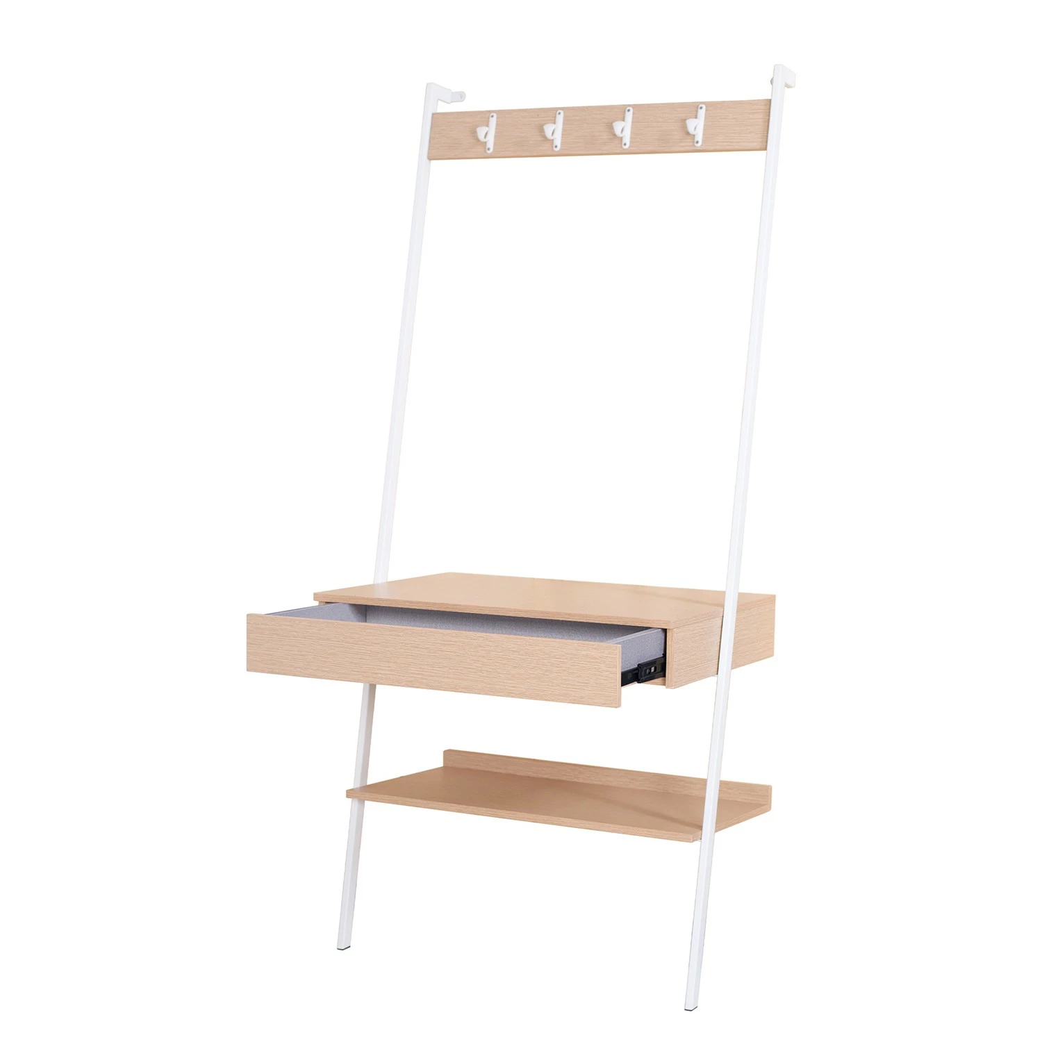 Loftscape Schreibtischregal North - Eiche Dekor / Matt Weiß 10 Loftscape Schreibtischregal North - Eiche Dekor / Matt Weiß – Bild 8