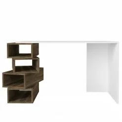 Red Living Schreibtisch Bela - Weiß / Walnuss Dekor 11 Red Living Schreibtisch Bela - Weiß / Walnuss Dekor -Buromobel Verkaufe 1000273391 210615 12562600021 DETAILS P000000001000273391