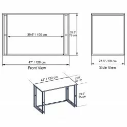 Red Living Schreibtisch Andel - Marmor Weiß Dekor 9 Red Living Schreibtisch Andel - Marmor Weiß Dekor -Buromobel Verkaufe 1000273396 210615 12562700029 SKETCH DETAILS P000000001000273396 sketch