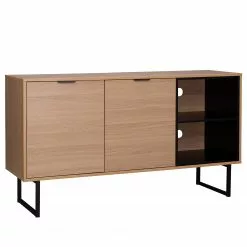 Loftscape Sideboard Borsh - Echtholzfurnier - Eiche / Schwarz -Buromobel Verkaufe 1000273420 210611 15405300132 DETAILS P000000001000273420
