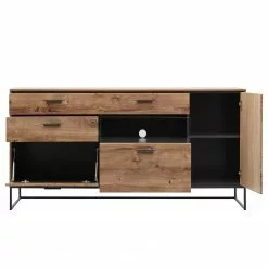 Red Living Sideboard Meevoo II - Eiche Rustikal Dekor / Graphit -Buromobel Verkaufe 1000273888 210614 14470100029 DETAILS P000000001000273888