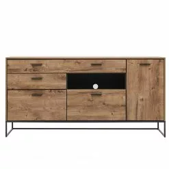 Red Living Sideboard Meevoo II - Eiche Rustikal Dekor / Graphit -Buromobel Verkaufe 1000273888 210614 14470100031 DETAILS P000000001000273888