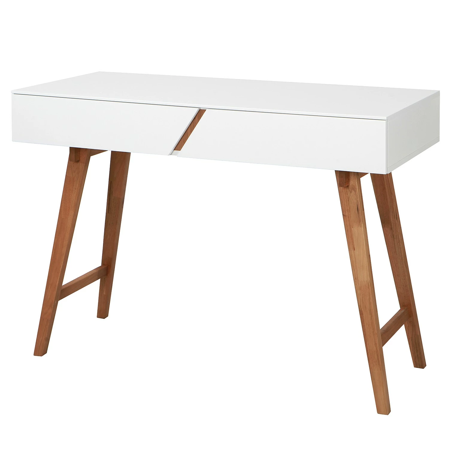 Mørteens Schreibtisch Teja - Catalpa teilmassiv - Weiß / Catalpa 3 Mørteens Schreibtisch Teja - Catalpa teilmassiv - Weiß / Catalpa