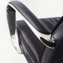 Loftscape Bürostuhl Iska - Echtleder / Aluminium - Schwarz / Chrom -Buromobel Verkaufe 1000275389 210624 11464400014 DETAILS P000000001000275389