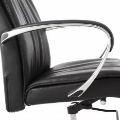 Loftscape Bürostuhl Iska - Echtleder / Aluminium - Schwarz / Chrom -Buromobel Verkaufe 1000275389 210624 11464400015 DETAILS P000000001000275389