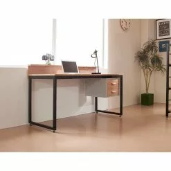 Ars manufacti Schreibtisch Yale - Akazie Dekor / Schwarz -Buromobel Verkaufe 1000275403 210624 11464700053 MOOD DETAILS P000000001000275403 mood