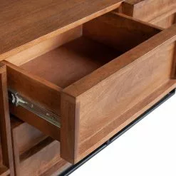 Red Living Sideboard Borro I - Mango massiv / Metall - Mango / Schwarz -Buromobel Verkaufe 1000275678 210630 12481800368 DETAILS P000000001000275678