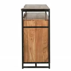 Ars manufacti Sideboard Kaawo - Akazie massiv / Metall - Akazie / Schwarz -Buromobel Verkaufe 1000276806 220713 045 DETAILS P000000001000276806